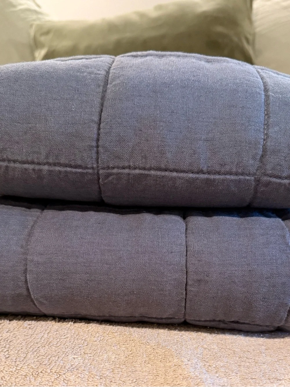 Quince European Linen Box Quilted Sham Set
